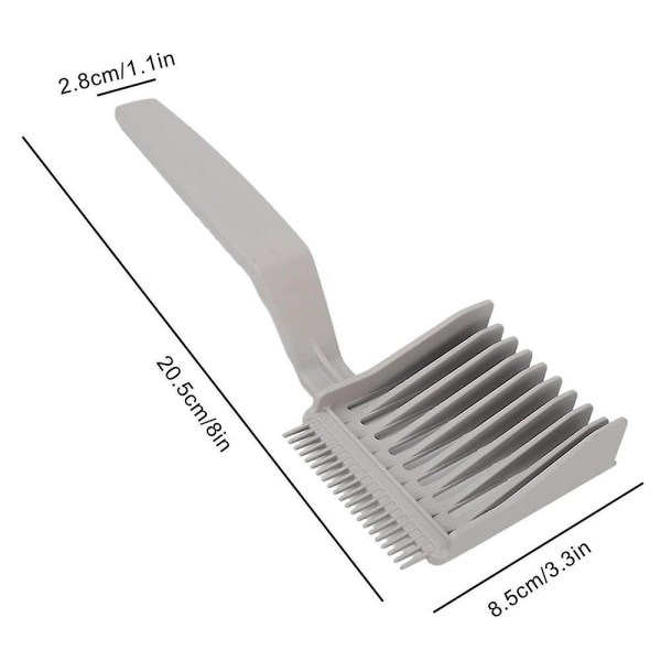 Fade Combs Barber Combs Ergonomisk krökt positionering Kam Barber positioneringsverktyg 8x 3,3x 1,1 tum Ergonomisk krökt positionering