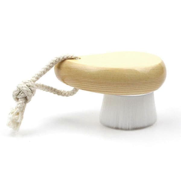 2x Bløde Hår Ansigtsvaskebørster Bambuskul Ansigtsrensebørste Massage Pore Cleanser Værktøjer S