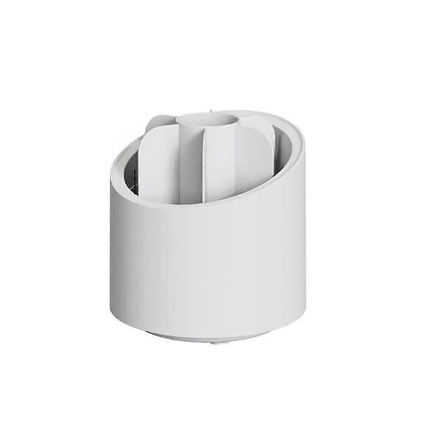 Roterende Makeup Organizer --- Velegnet til opbevaring af læbestift, makeupbørster, badeværelse, kommode (6 hvide rum).