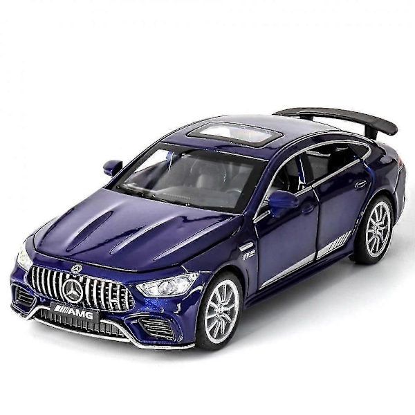 Metalliseos Automalli, 1/32 Painevalettu Auto Benz Amg Gt63 Automalli Vedettävä Äänellä ja Valolla Leluauto Pojille Tytöille Aikuisille Lahjaksi