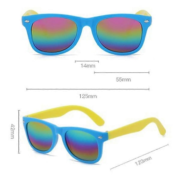 6 st Barnsolglasögon Med UV-skydd, Pojkar Flickor Solglasögon, Pool Strandfest Favörer, Godisväska Fyllmedel LYB