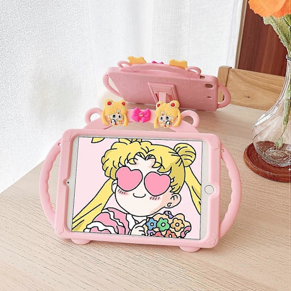 Etui for iPad Air (3. generasjon) 10.5\" 2019 / iPad Pro 10.5\" 2017 Etui - Søtt tegneserie Sailor Moon kreativt etui for barn, mykt silika støtsikkert deksel med