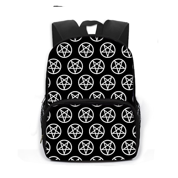 Gothic Bat Ghost Vampire Printing Skoletasker til børn Drenge Piger Laptop Rygsække Børnehave Skoletaske Bogtasker Gave style 22