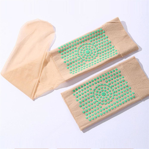 Long Tube Silkkisukat Naisten Mugwort Mukavat Muotoilevat Ohuet Joustavat Sukat Liukumattomat Polven Reisi Sukat Skin Color 1 Pair