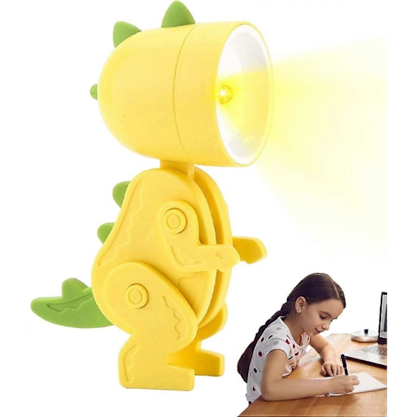 Dinosaur Skrivebordslampe - Dyrelampe | Multifunksjonell Nattlampe for Stue og Studierom, Skrivebordslampe for Barn og Tenåringer