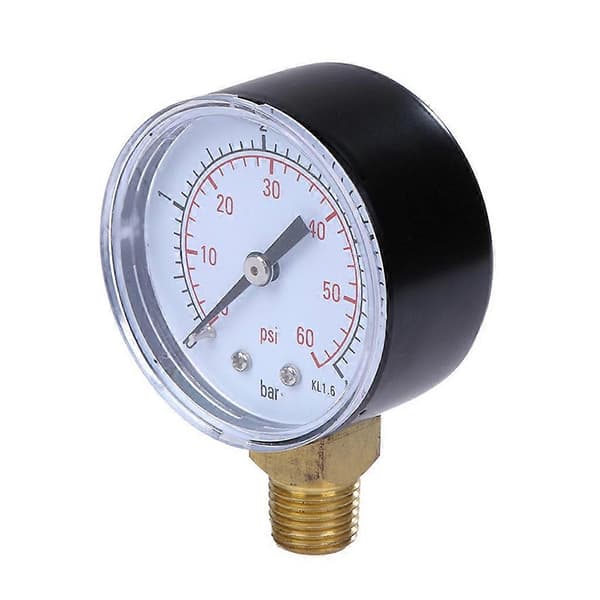 Praktisk tryckmätare 0-4bar/0-60psi luftkompressor hydraulisk tryckmätare