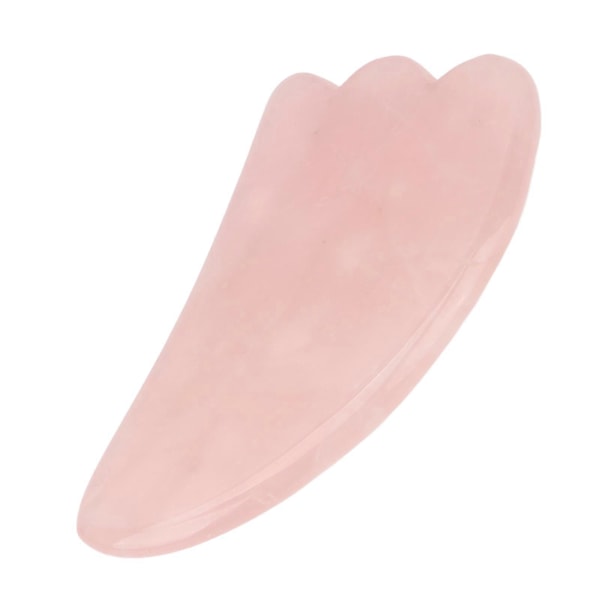 Skrapningsplatta Rosa Kristall Högpolerad Genomskinlig Gua Sha-bräda Guasha-verktyg för Nacke Händer Rygg