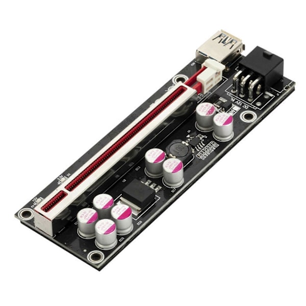 1 sæt 1 til 6PCIEX1 til X16 grafikkort slot adapter PCIE Riser Express kabel