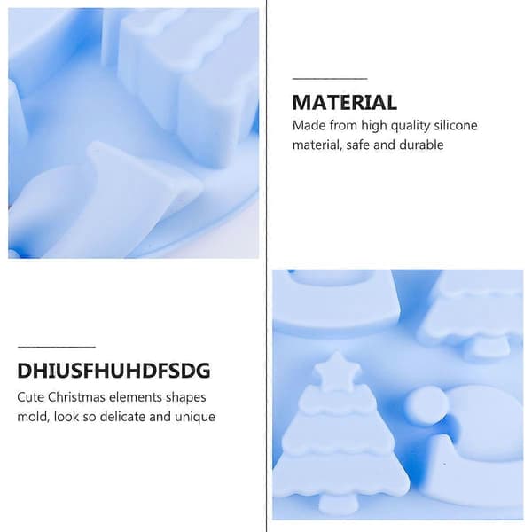 Julekageforme Silikonebageform 25,3X17,3X2,5Cm DIY Til Jul 1 Pakke