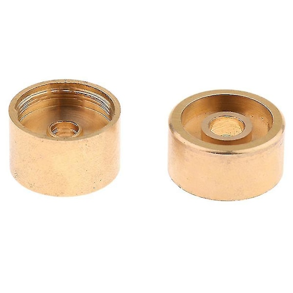 9 st Trumpetventilfingerknappar Ventilkapselskruv Trumpet Reparationstillbehör Guld