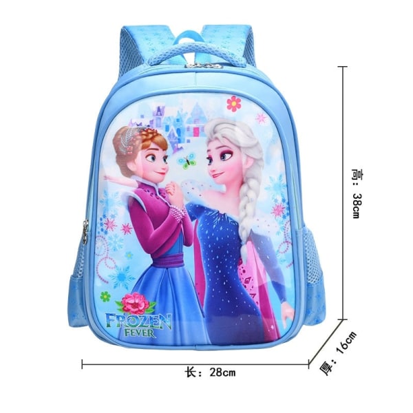 Disney Barn Skolväska Flickor Frozen Elsa Princess Ryggsäck Pojkar Spiderman Skolväskor Barn Ryggsäck För 1-3 klass Clear