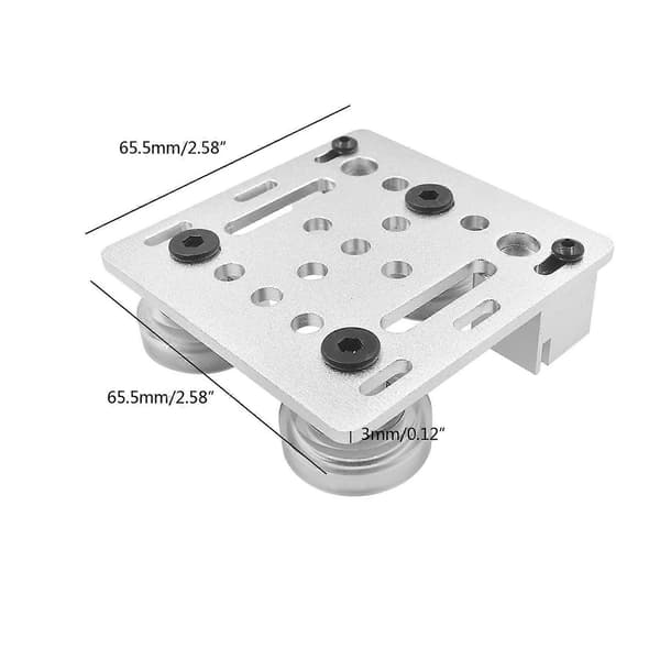 2020V Aluminium Profil V Slot Støtteplade til CNC og 3D Printer Dele