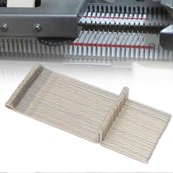 40 st Stickmaskinsnålar i stål Vävverktyg Vävtillbehör Passar KH230 14,2cm