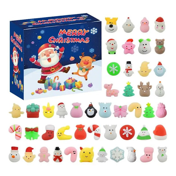 Joulun adventtikalenteri Söpöt ankat dinosaurukset set lapsille Joulun joululelut yllätyslahjoiksi style 4