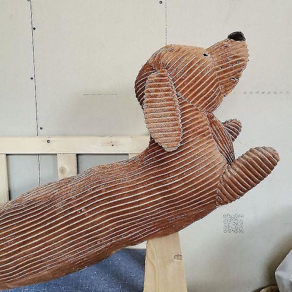 Søt klemmekos med plysj, kortbeint dachshund, fylt putekolleksjon for hjemmet og kontoret