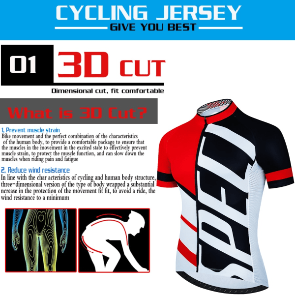 2023 Pro Team Cykeltröja Set Sommar Cykelkläder MTB Cykelkläder Uniform Maillot Ropa Ciclismo Man Cykelcykeldräkt Red XL