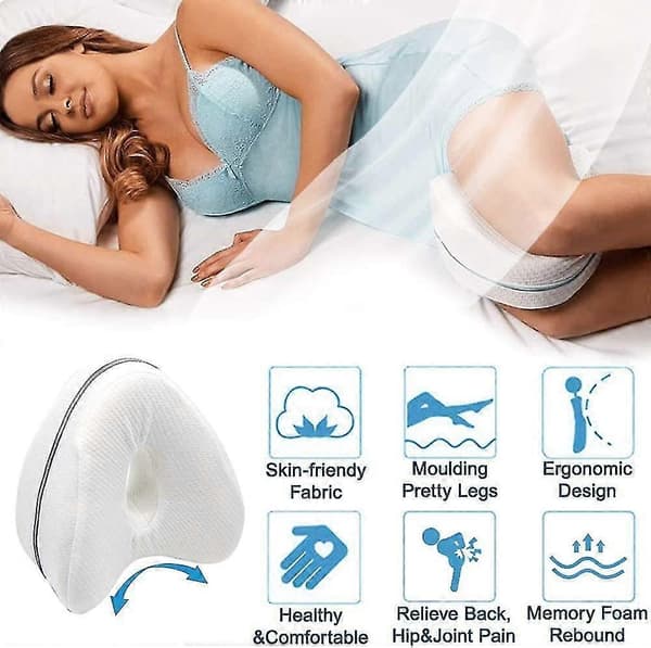 Beinpute Bein Støtte Beinputer Med Memory Foam Ortopedisk Pute For Sidesovere