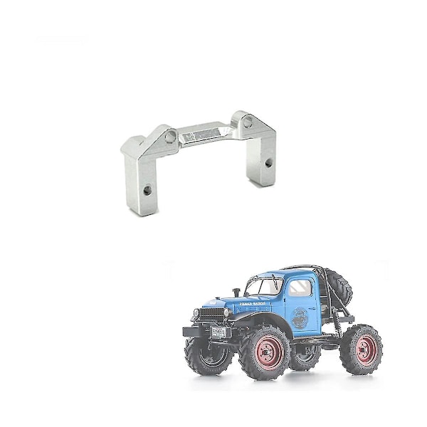 Metall Servo Fäste För Fms Fcx24 1/24 Rc Crawler Bil Uppgraderingsdelar Reservtillbehör, silver