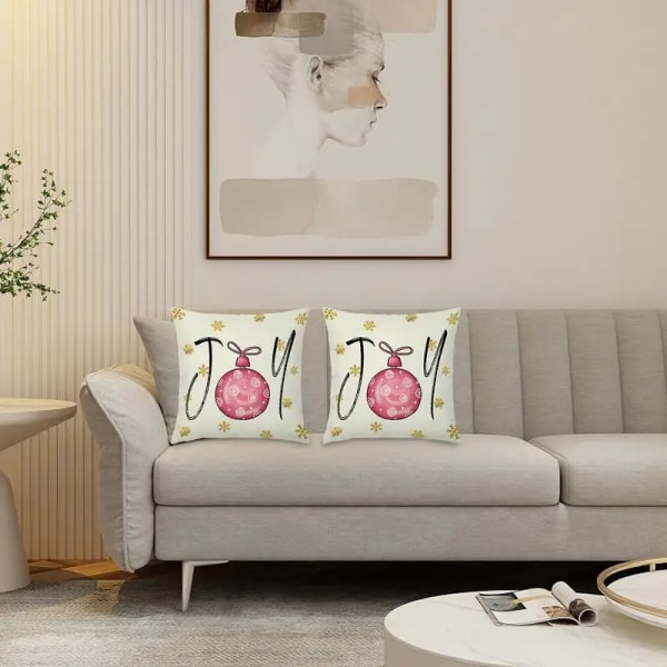 45x45cm case jultomte träd lastbil foto linne cover för hemsoffa fönster sätesdekoration kuddfodral style 4