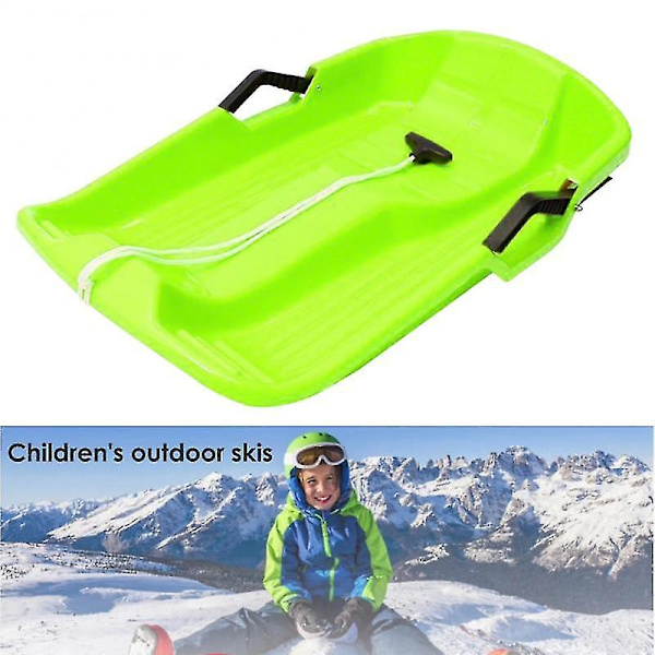 Børnesnowboard Solid Snowslæde Tyknet Glidende Kælk med Træk
