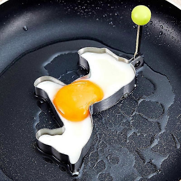 - Rustfrit Stål Bage Omeletform Hjem Bærbar Omelet Maker Lille Dyr Cookieform