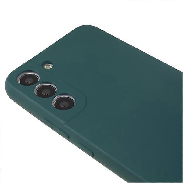 Kompatibelt för Samsung Galaxy S21 FE 5G Gummibelagt TPU-telefonfodral Fiberfoder Anti-Repskydd Turquoise