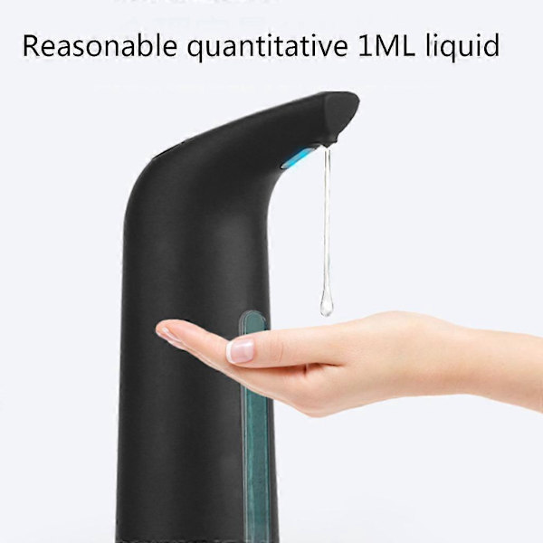 Bänkdiskmedeldispenser 400 ml kapacitet, drivs av 4 x AAA-batterier (ingår ej)