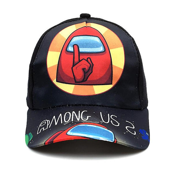 Among us ​​Bedragare och Crewmate Cap Barn Pojke Flicka Hatt Printed Cap för barn Tecknad solhatt style 1
