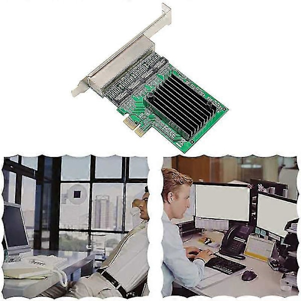 PCIe Nettverkskort PCI-e X1 4-ports Gigabit Ethernet Server Nettverkskort Adapter For Love Fast Sea Sp-haoyi