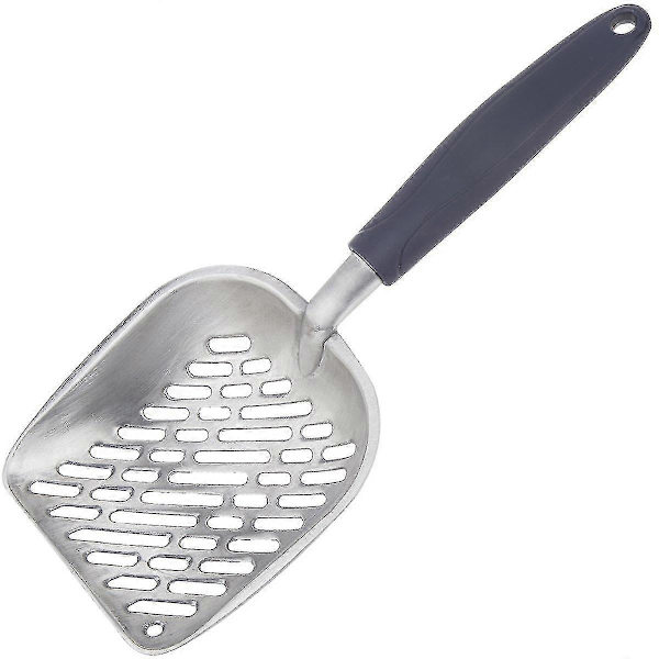 Kattsandsspade, Helt i metall med solid kärna
