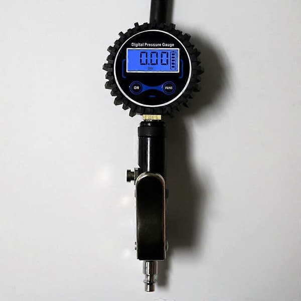 LCD Digital Lastbil Dækpumpe Dæktryksmåler Kompressor Tester 200PSI