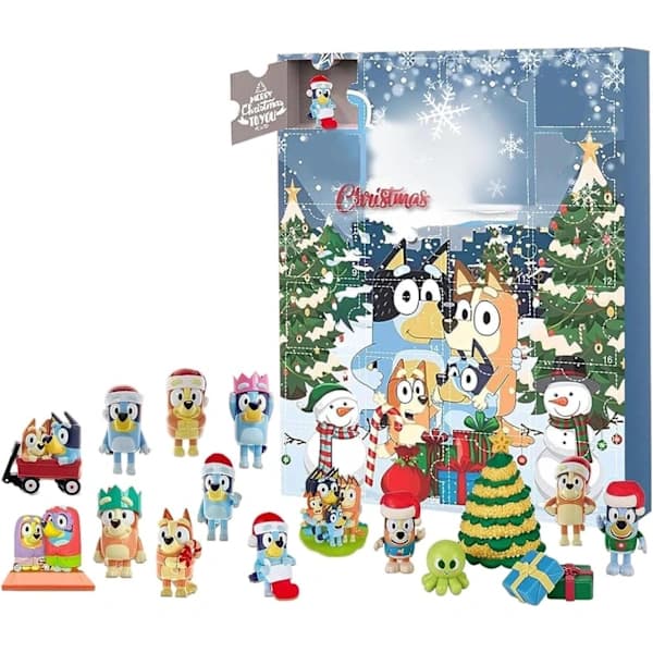 24-dages julekalender med søde Bluey-figurer