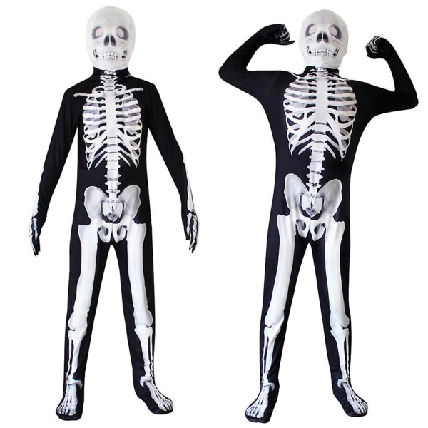 Halloween Party Kids Teen Skeleton Cosplay set 12-13 Years