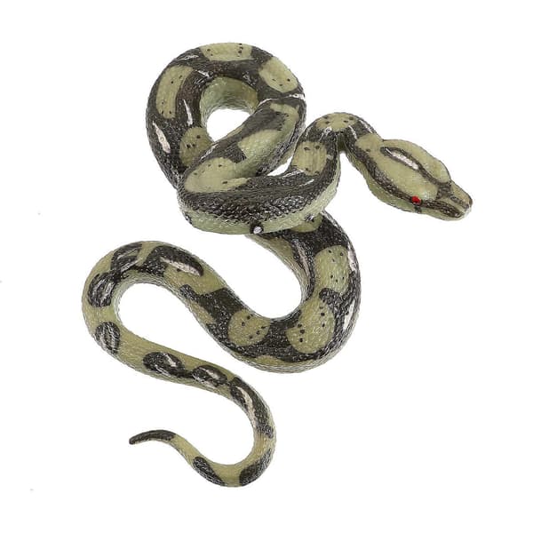 Amosfun Hög Simulering Python Modell Leksak Stor Realistisk Orm Halloween Knepig Läskig Spratt Skrämmande Orm Leksak
