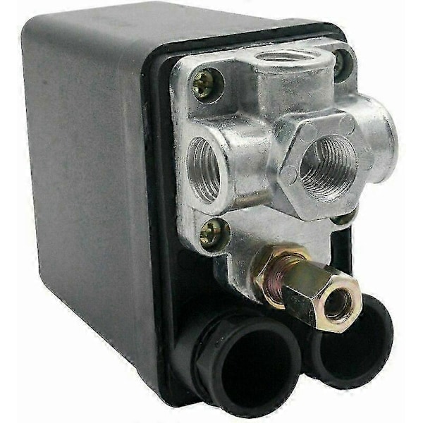 Tryckströmbrytare g1/4, 240V vertikal trefas fyrhåls tryckströmbrytare kontrollventil för luftkompressor, tryckströmbrytare kompressor tryckregulator