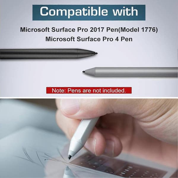 3 stk. Holdbare, høysensitive Hb-refiller Pennespisser Erstatning for Surface Pro4/5/6/7 Penn