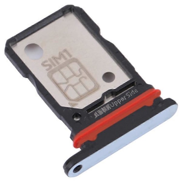 Kompatibel for vivo X60 Pro+ 5G Dual SIM-kort Skuff Holder Erstatning (uten Logo) Black