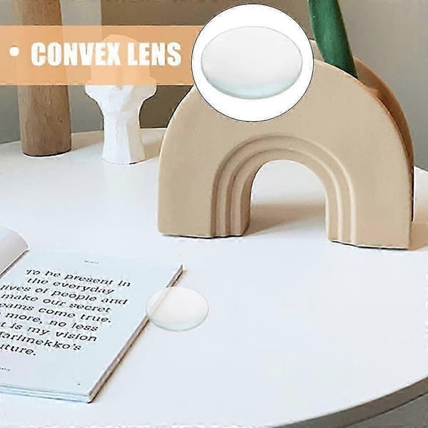 Dubbel Konvex Glaslins Optisk Lins 30mm Diameter 50mm Brännvidd för Laboratorier