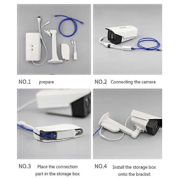 69P02 POE Splitter, Aktiivinen POE Splitter tukee PoE IEEE 802.3AF -yhteensopivaa 100M RJ45 -naaraslähtöjakajasovitinta