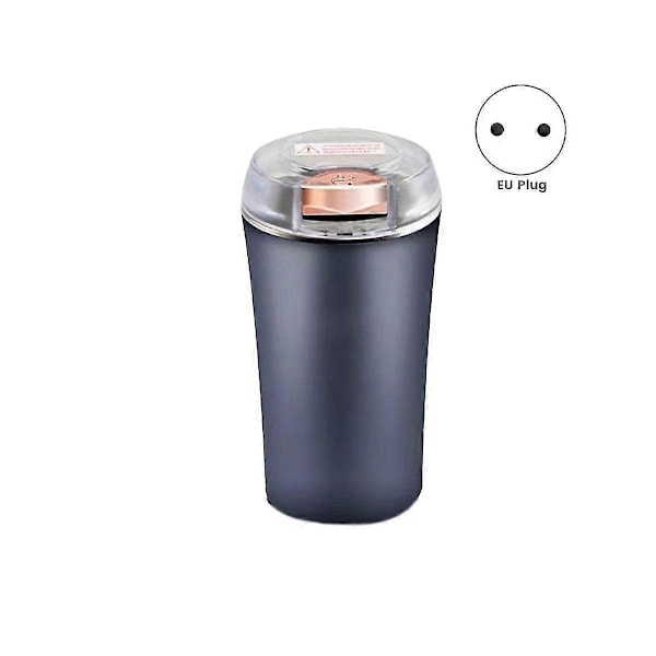 Bærbar Kvern Mini Elektrisk Kaffebønnekvern i Rustfritt Stål Urte Salt Pepper Krydderkvern E