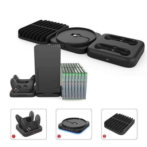 Controller Ladestation Opladningsstander Til Xbox Series X Spillekonsol