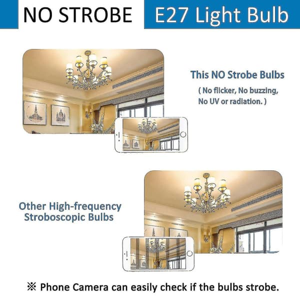 Halogenpære E27 A55 42W Dimbar, AC220-240V, 650lm Varmt Hvit 2700K, Transparent E27 Halogen Globe