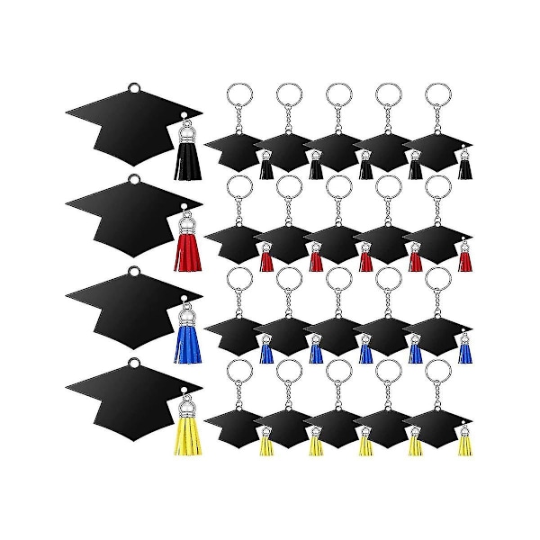 24 stk. Hjelm-Smykke Nøkkelring anheng Kvaster Nøkkelring Festgave Klasse av 2023 Graduation