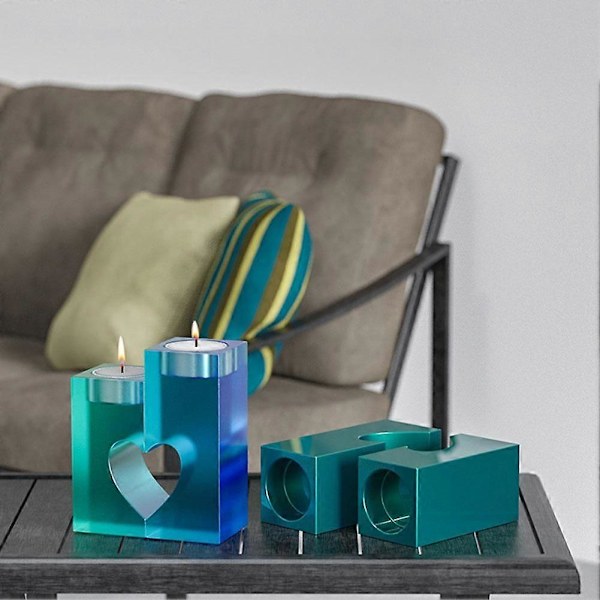 Epoxy Resin Form Hjerteformet Silikoneform Let at Afforme