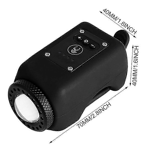 Mountainbike Elektronisk Horn Klokke 2 i 1 USB Genopladelig Cykelhorn Lys Multifunktionel Natcykling Sikkerhedslys Edition d