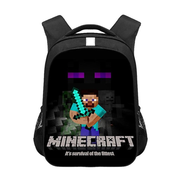 Barn skolväska present Minecraft barns skolväska ryggsäck style 2