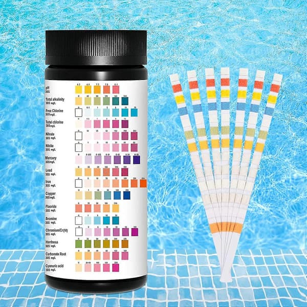 Dricksvatten Test, 16 i 1 Vatten Testremsor, Simbassäng Strip Pack, Kvalitet, Dricksvatten Analys Kit