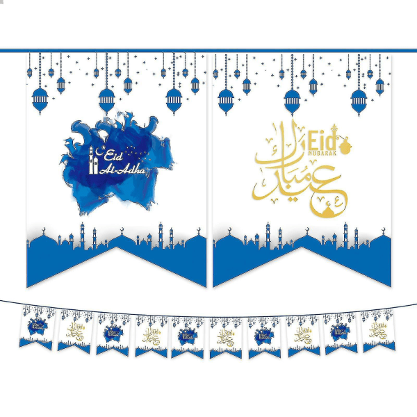 Nopea toimitus Ramadan- set Eid-banneri Ramadan-koristeet Ramadan-koristeet kodin muslimien islamin koristeluun D