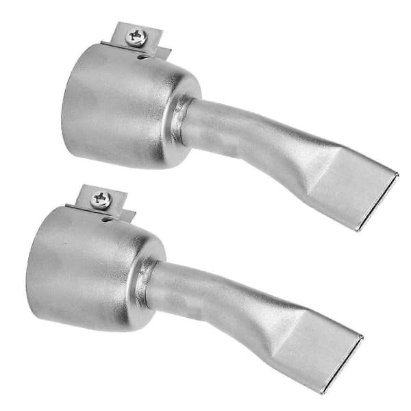 Varmluftpistol Svejsedyse Rustfrit Stål 2 stk. til PVC Plastplade Lodning