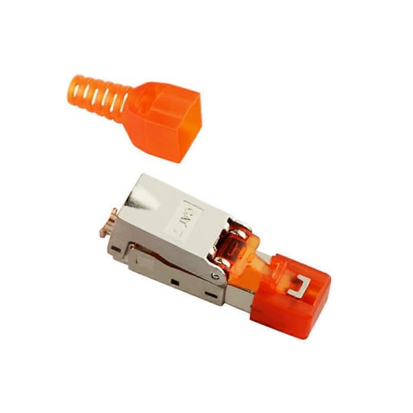 Skjermet industriell Ethernet krystallhode felttermineringsplugg 100 Gbps